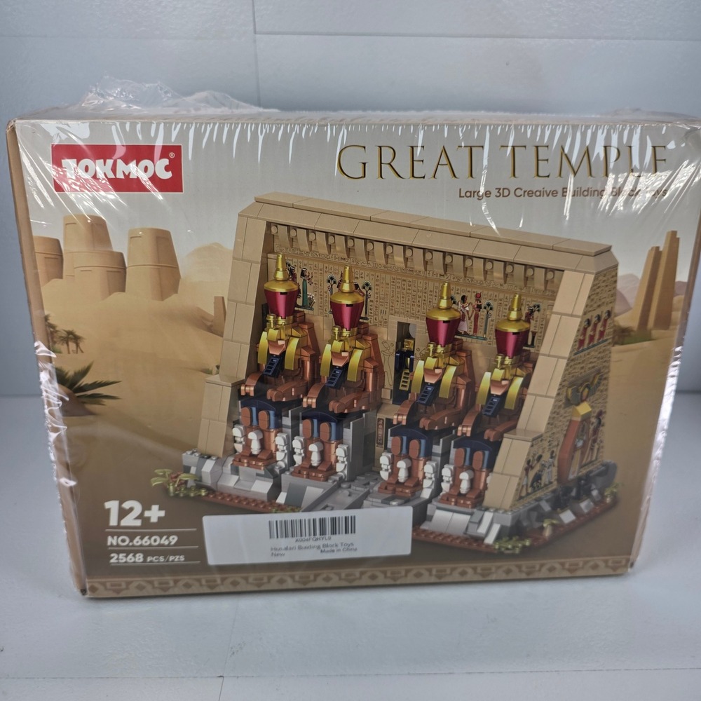 TOKMOC Great Temple 66049 Ancient Egypt 3D Building Block Set 2568 PCS New